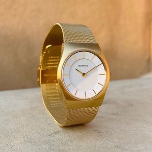 Bering Gold Steel Mesh #11930-334 Watch bracelet